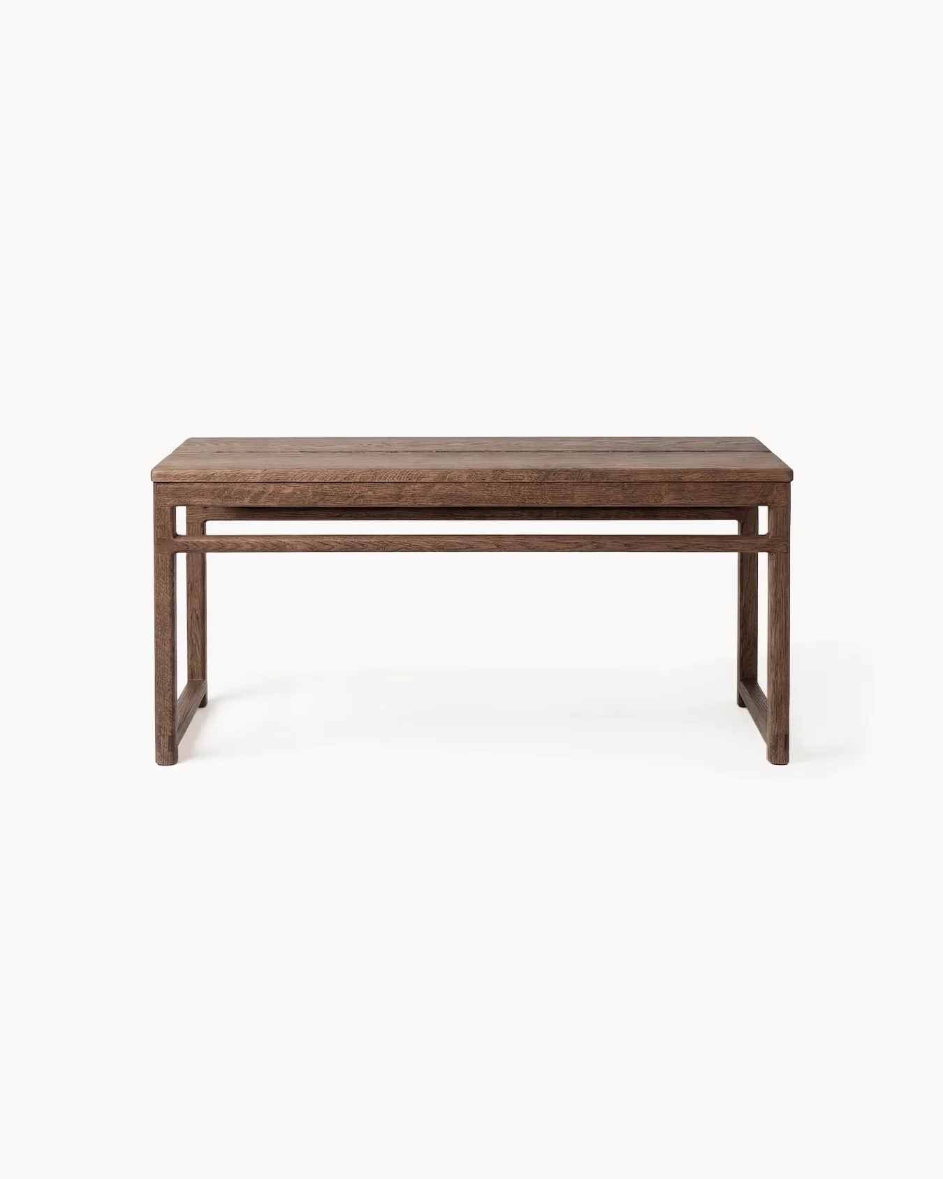 Oak Bench Alva – Dark Oak Frame - Image 3