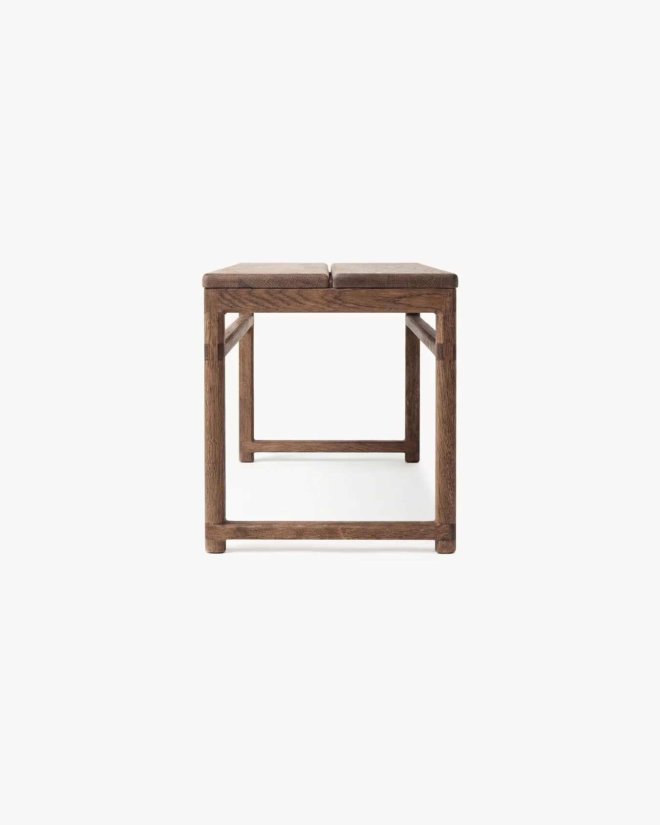 Oak Bench Alva – Dark Oak Frame - Image 4