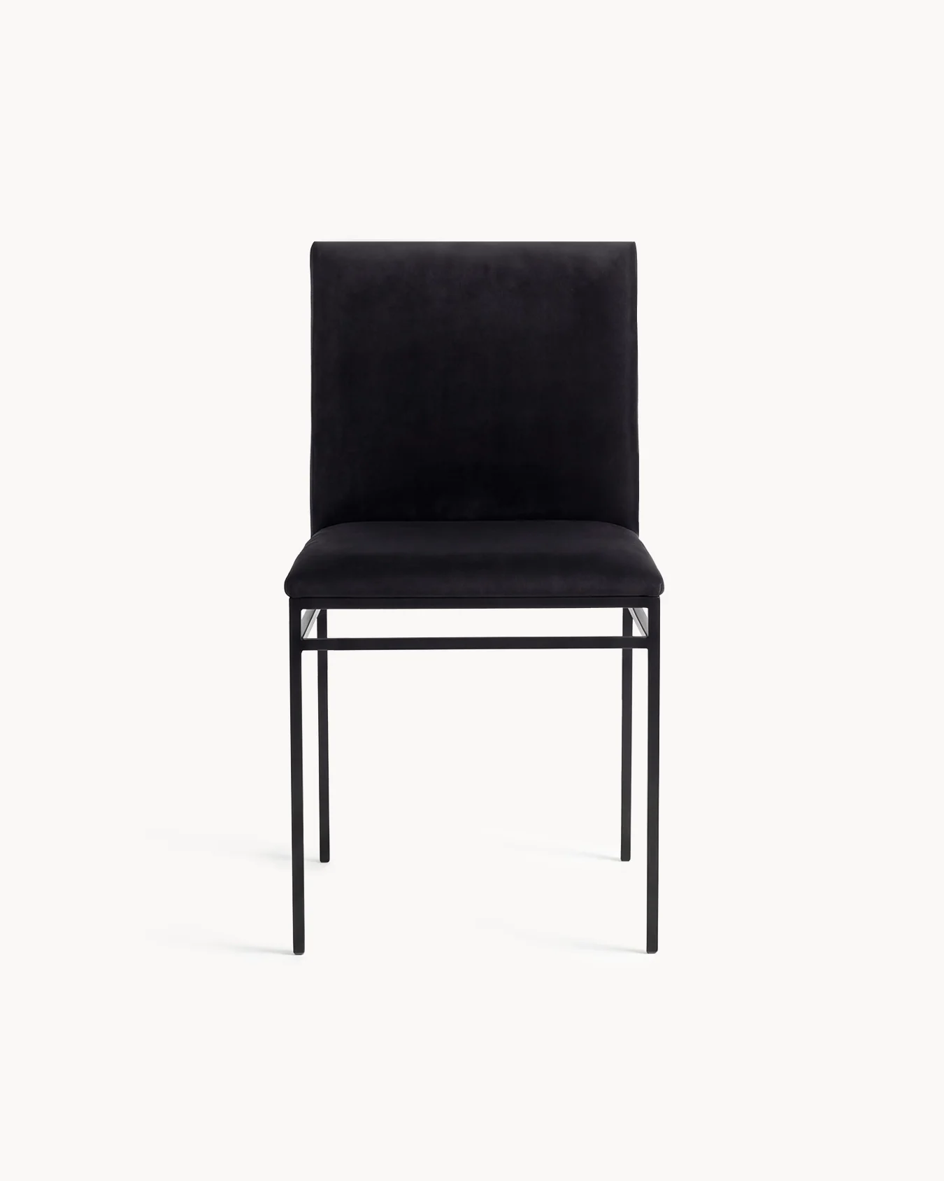 Dining chair Bella - Black Frame - Jade Black Velvet - Image 3