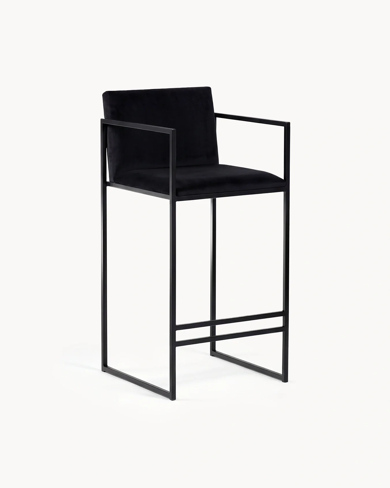 Bar Stool Bruno – Black – Jade Black Velvet