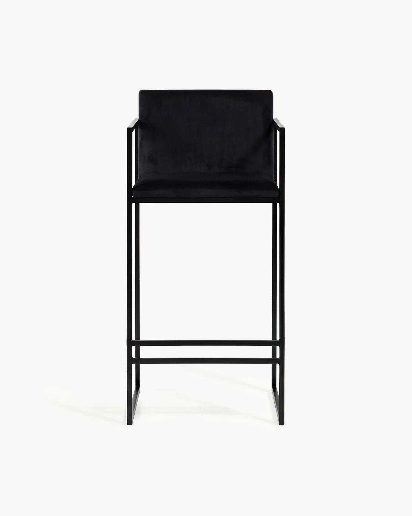 Bar Stool Bruno – Black – Jade Black Velvet - Image 4