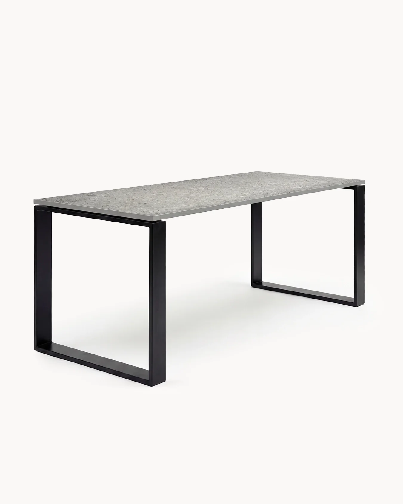 Dining Table Diana  - Black Frame - Grigio Dekton Top