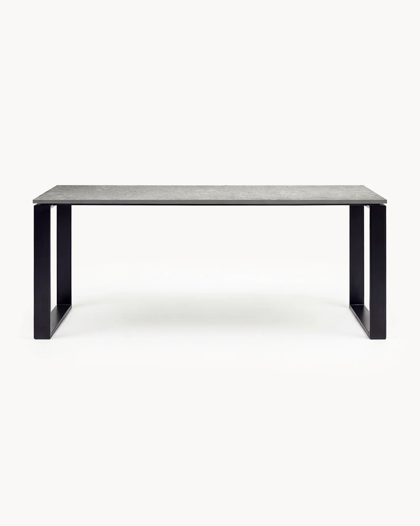 Dining Table Diana  - Black Frame - Grigio Dekton Top - Image 3