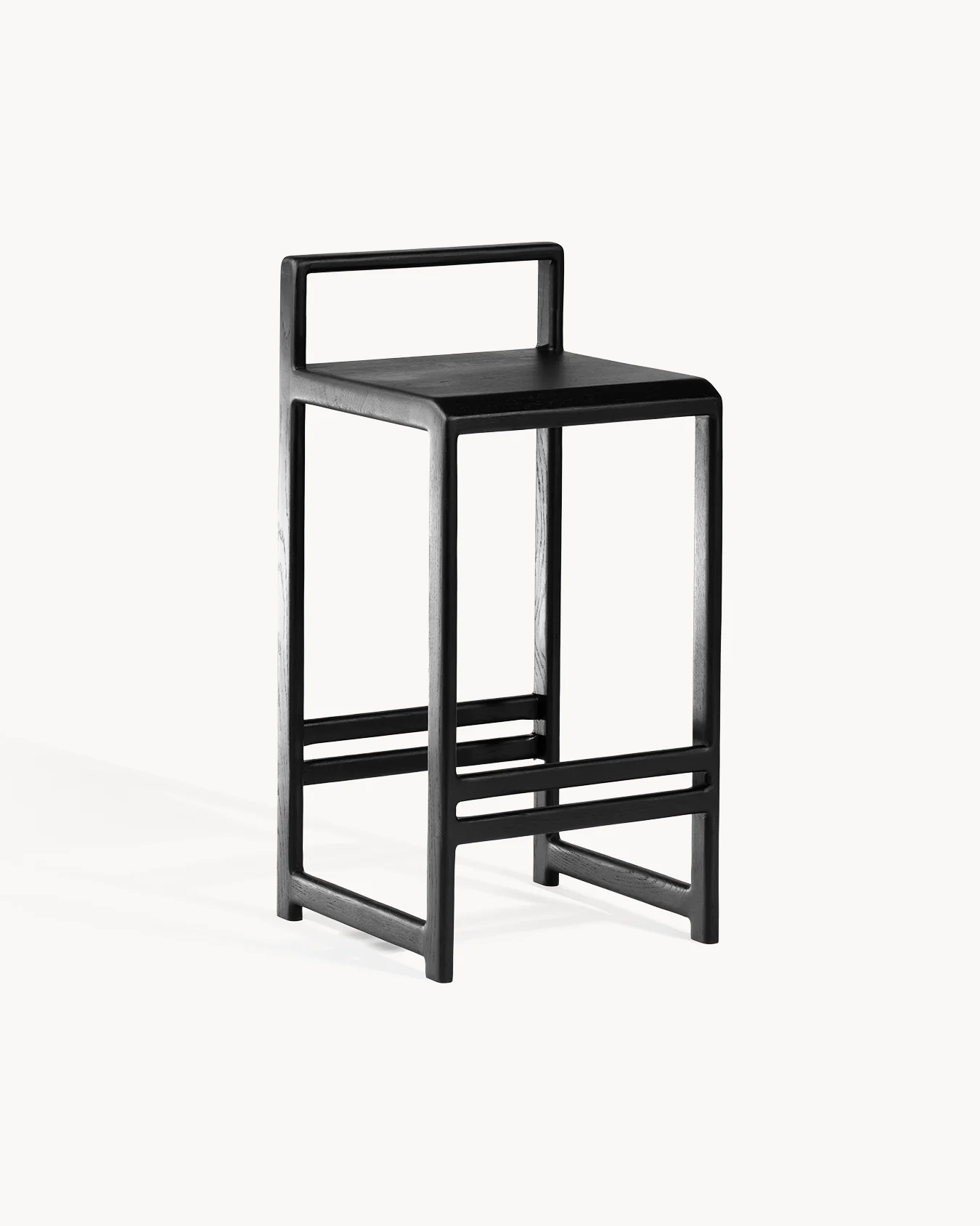 Oak Bar Stool Ebba – Black Oak Frame