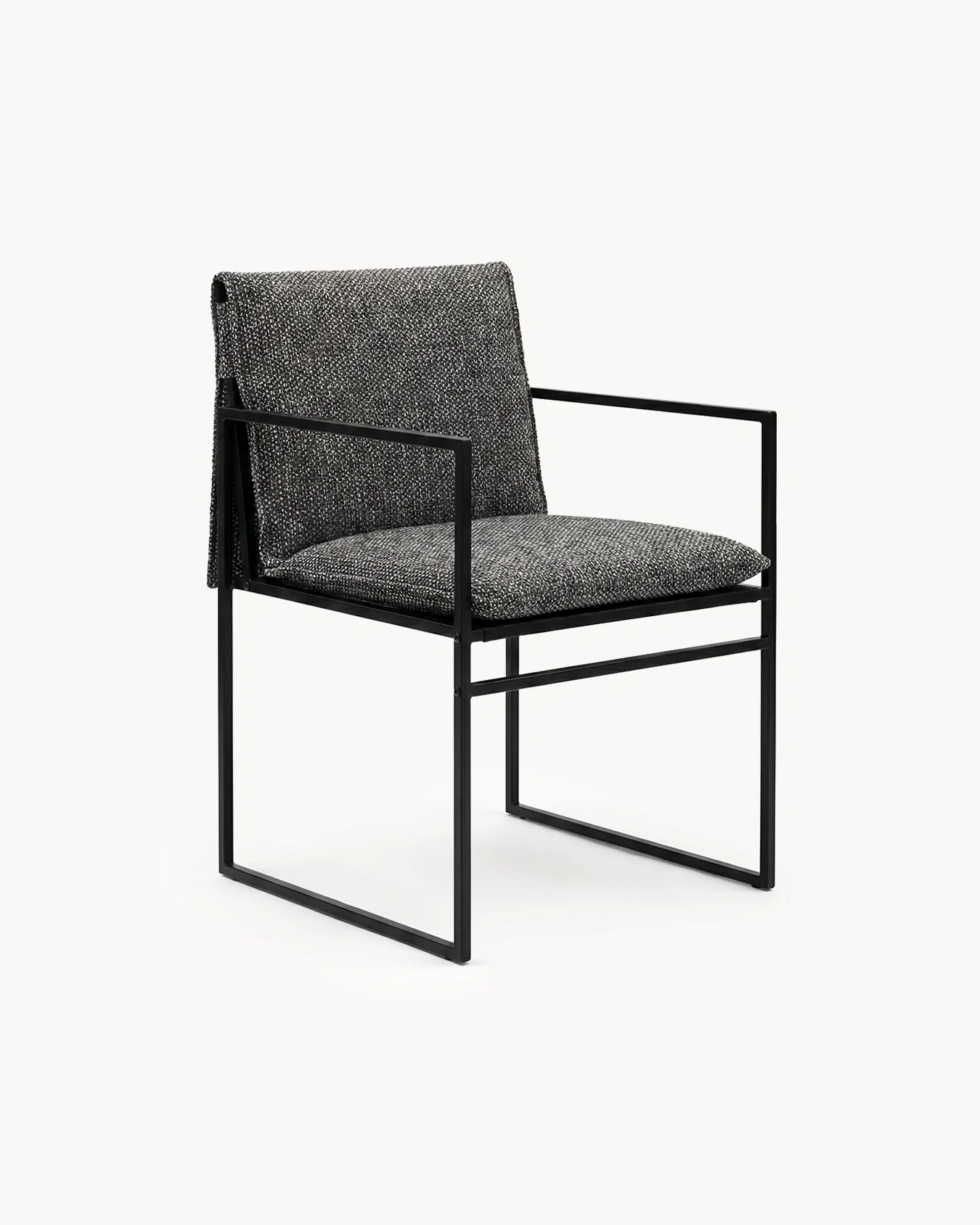 Garden Dining Chair Elsy – Black Frame – Dusk
