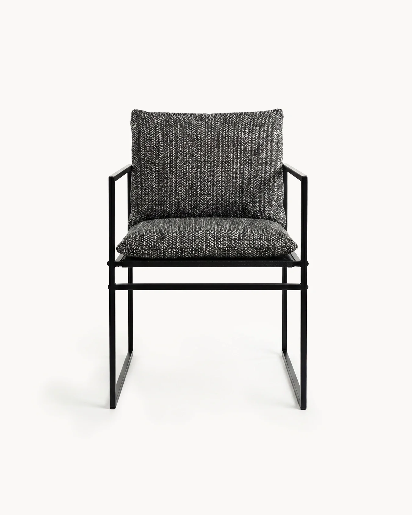 Garden Dining Chair Elsy – Black Frame – Dusk - Image 3