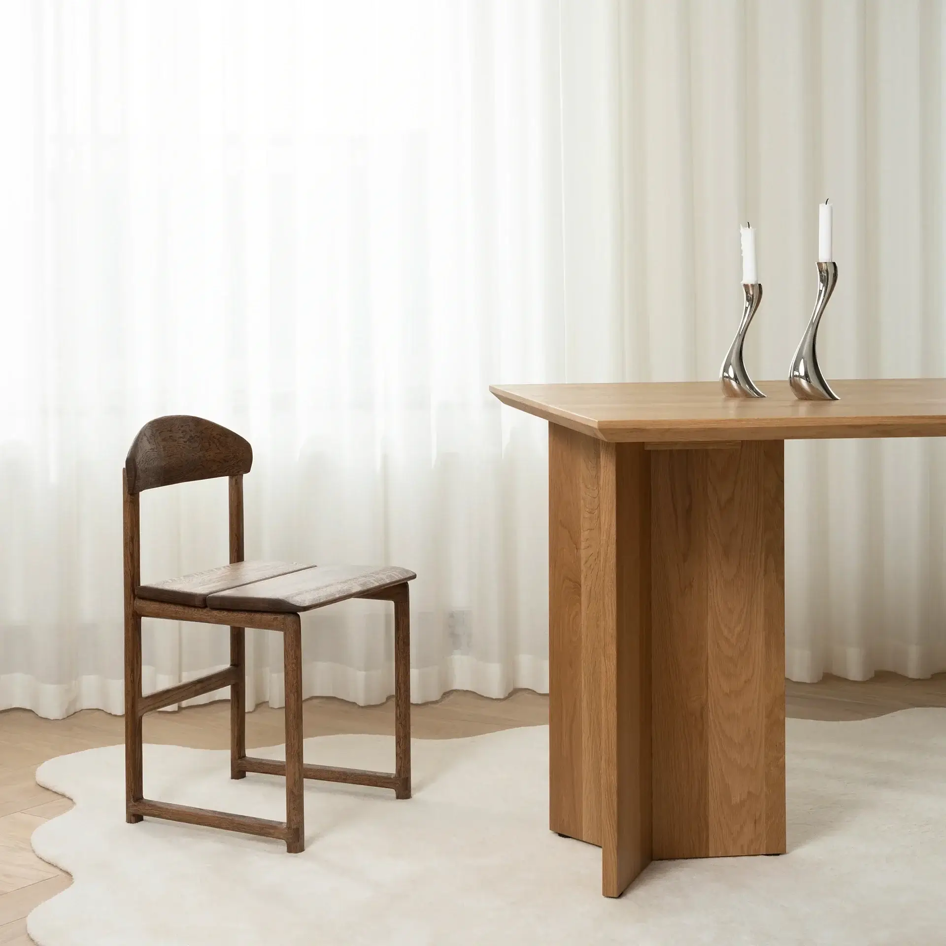 Dining chair Karin - Dark Oak Wood Frame - Image 6