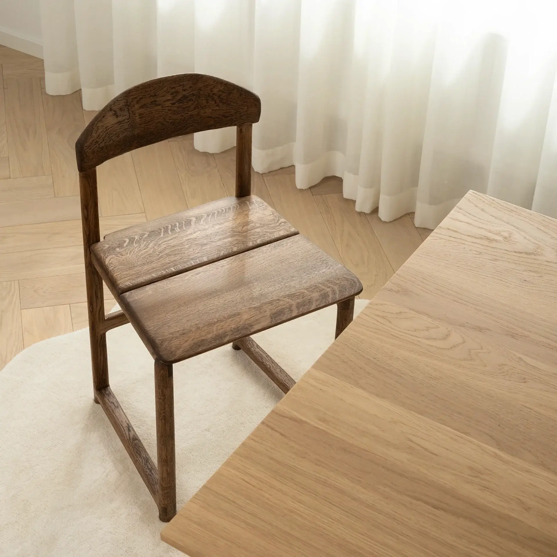 Dining chair Karin - Dark Oak Wood Frame - Image 7