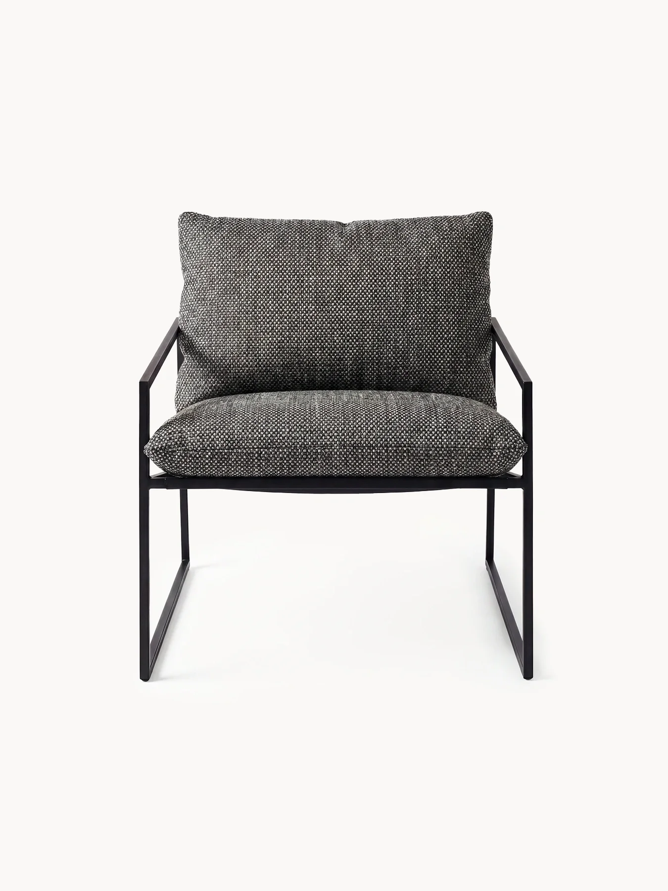 Outdoor lounge chair Kenny - Black Frame - Dusk Cushion - Image 4