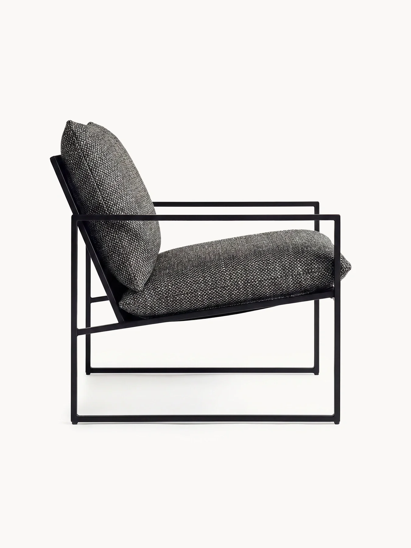 Outdoor lounge chair Kenny - Black Frame - Dusk Cushion - Image 6