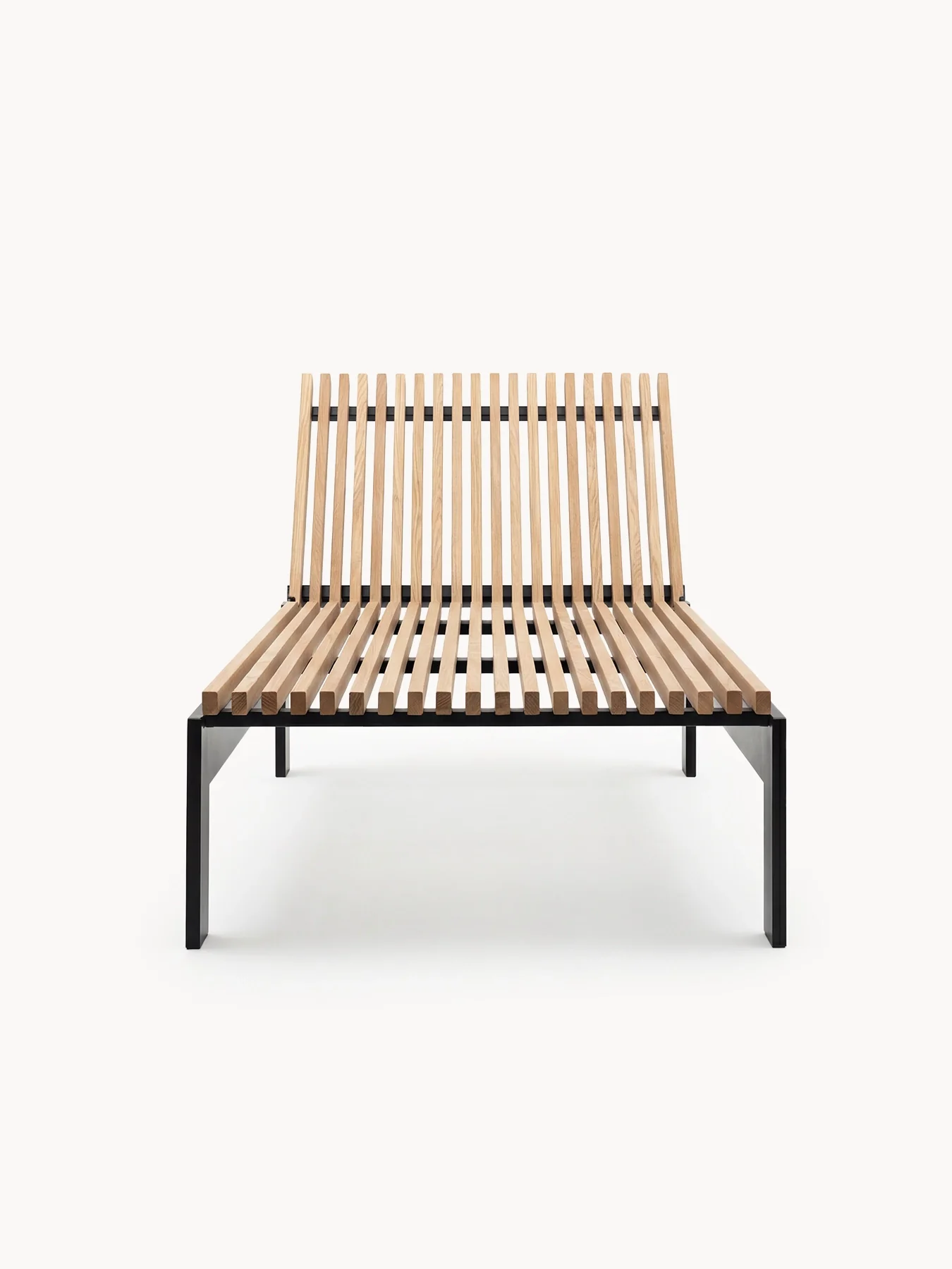 Sun Lounger Bazo – Black Frame & Teak - Image 8