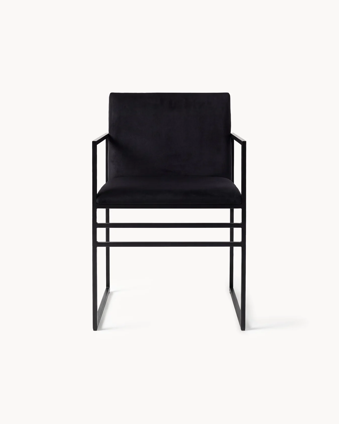 Dining chair Sella - Black - Jade black velvet - Image 4