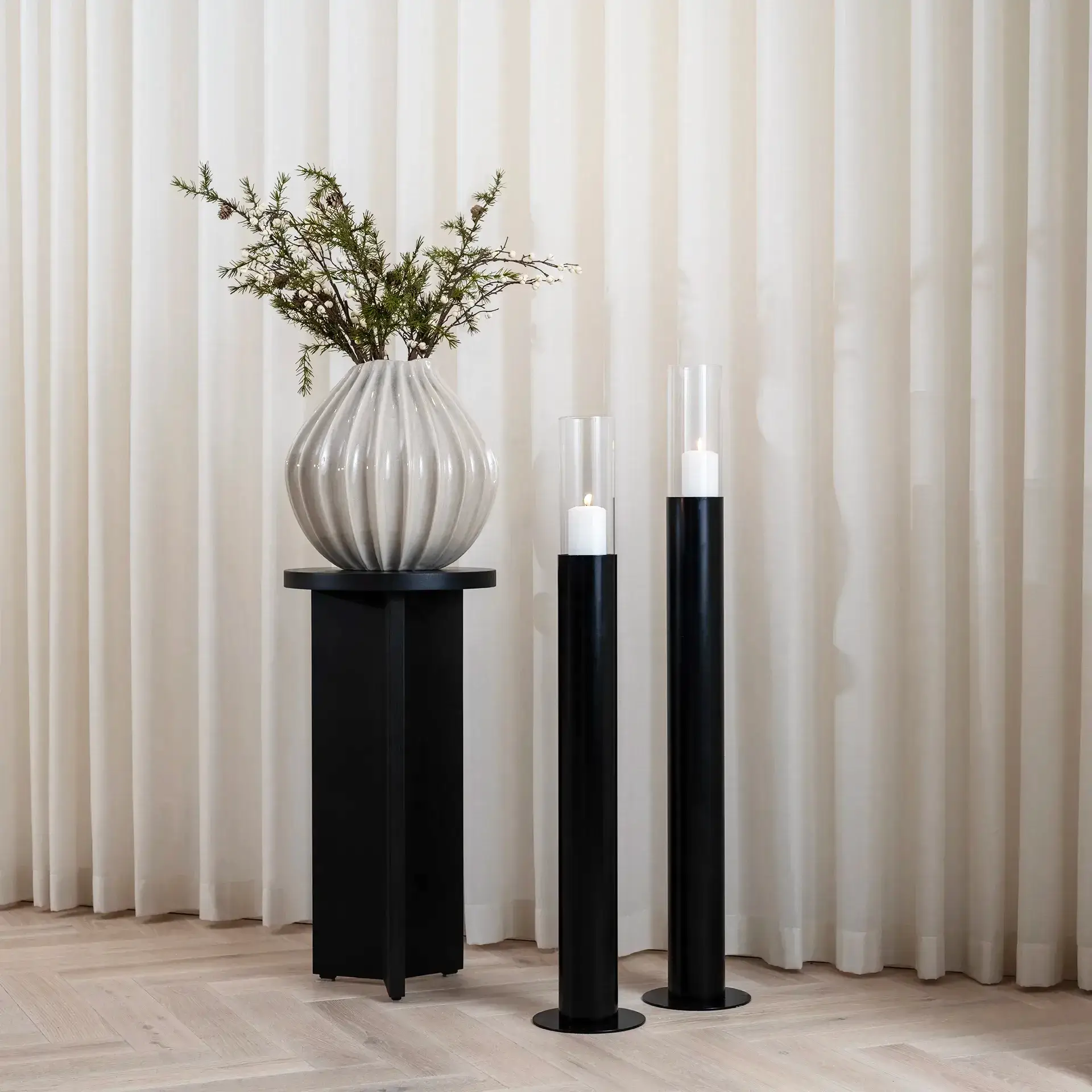 Candleholder Thomas – Set of 2 – Black Frame - Image 7