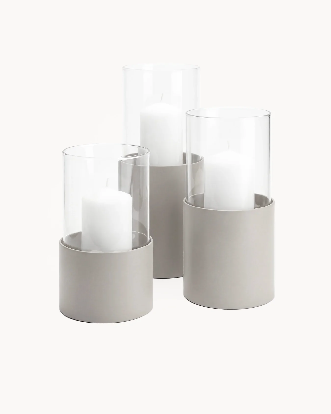 Candleholder Tom - 3set - Beige