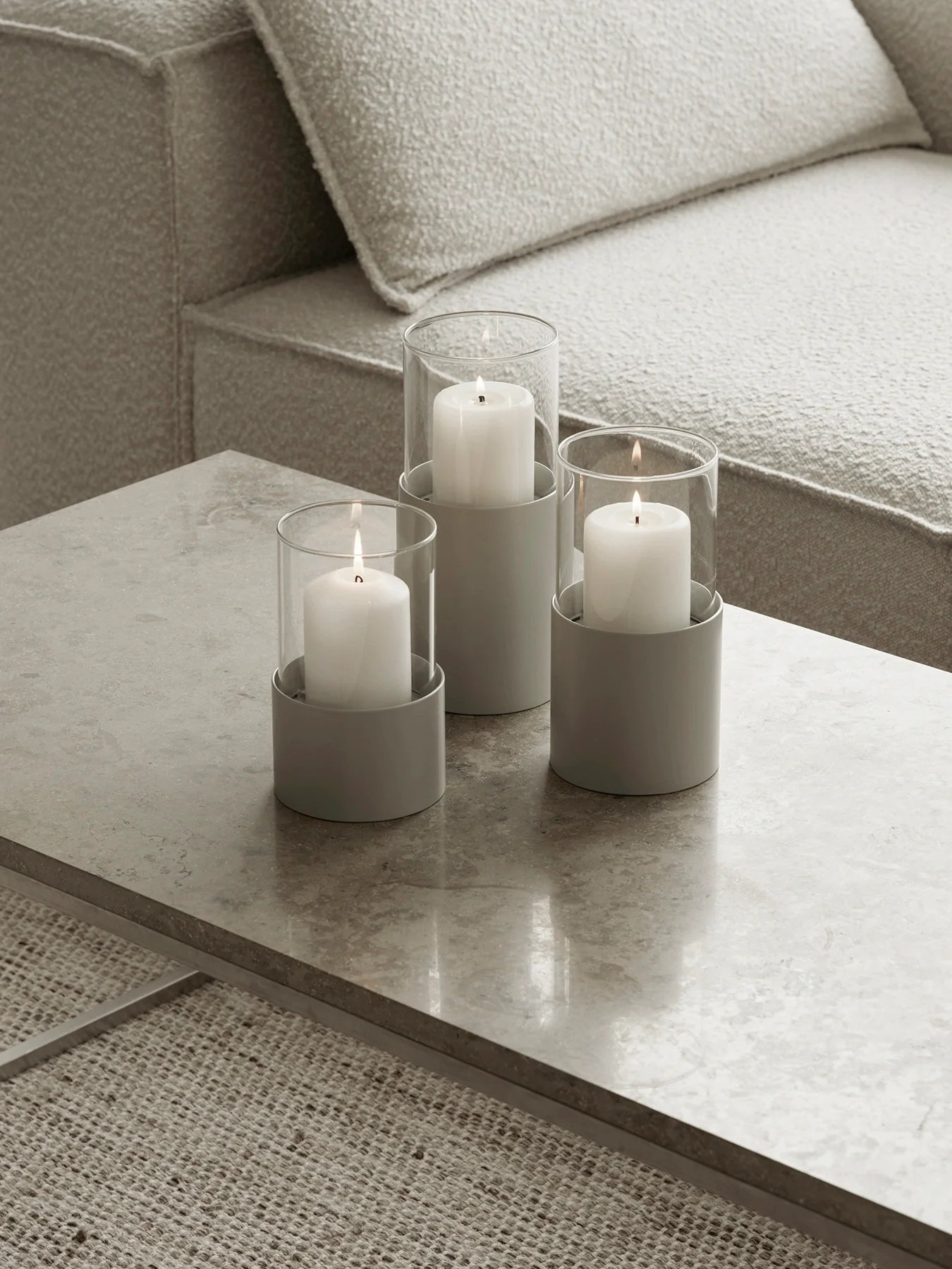 Candleholder Tom - 3set - Beige - Image 2