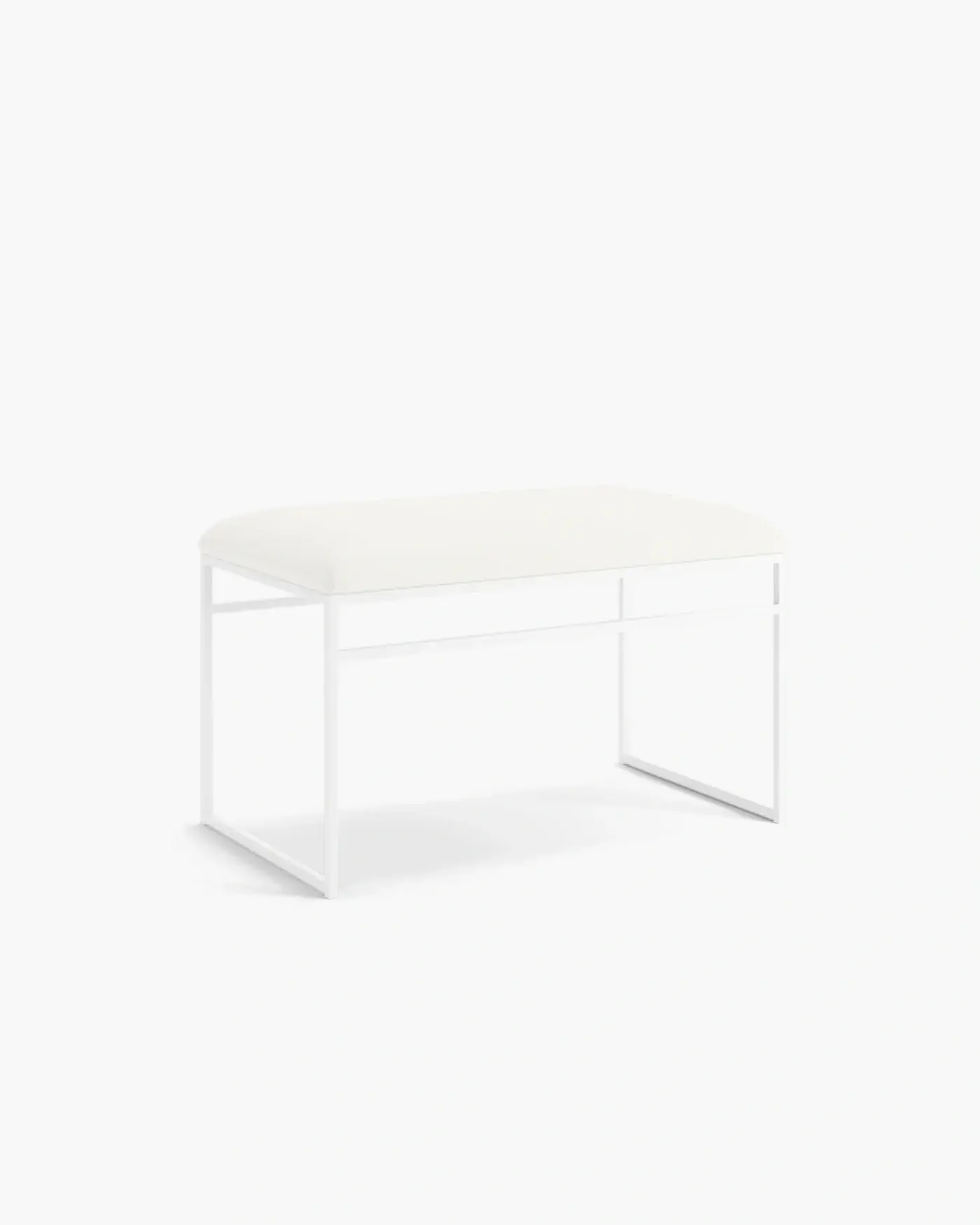 Bench Wilma - White frame - Design your own