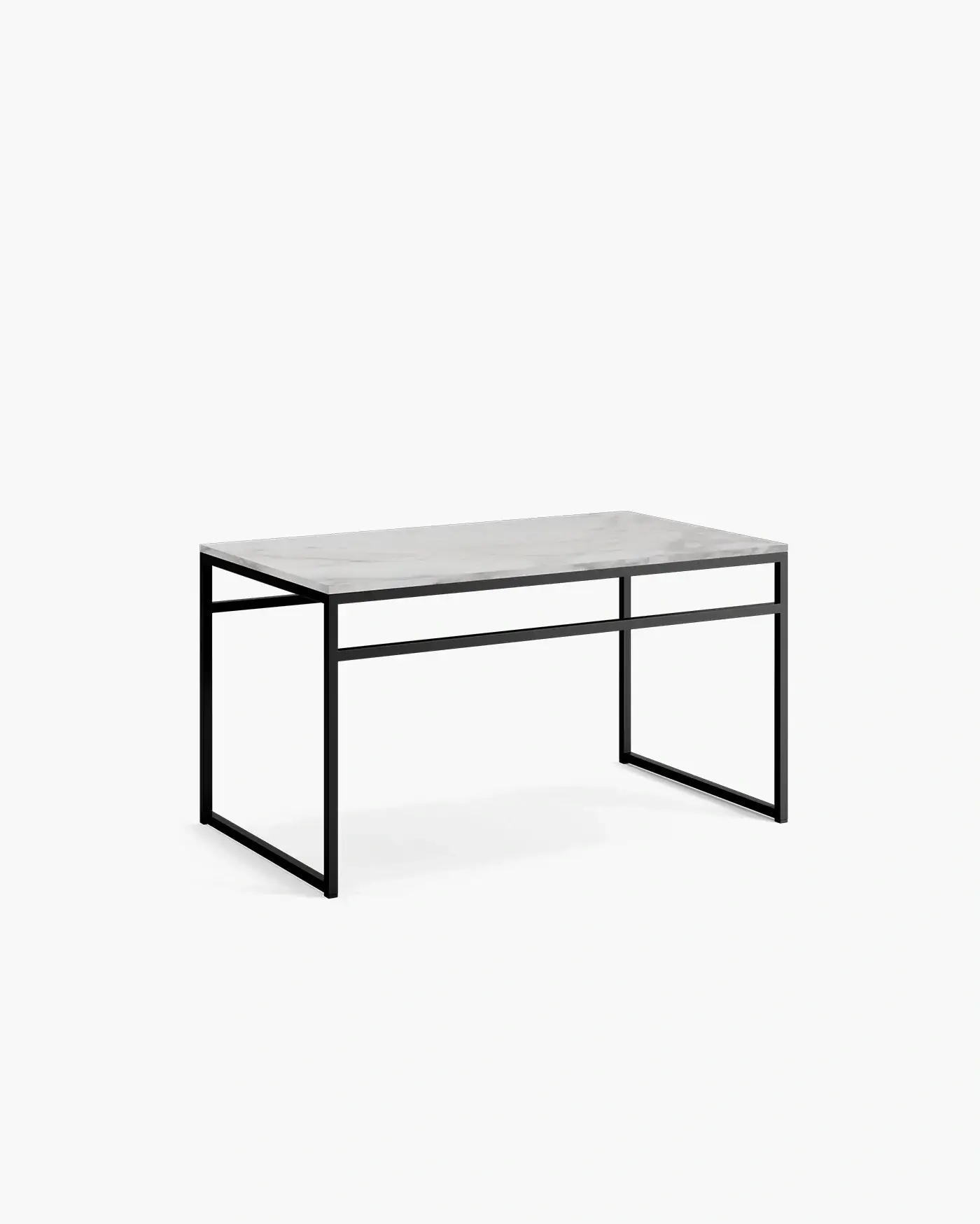 Outdoor bench Wilma - Black Frame- Bergen Dekton Top